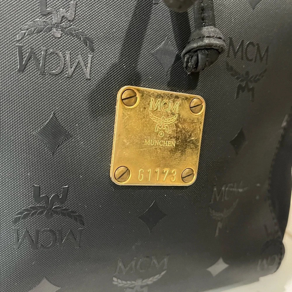 MCM Black Drawstring Bag - Picture 3 of 16